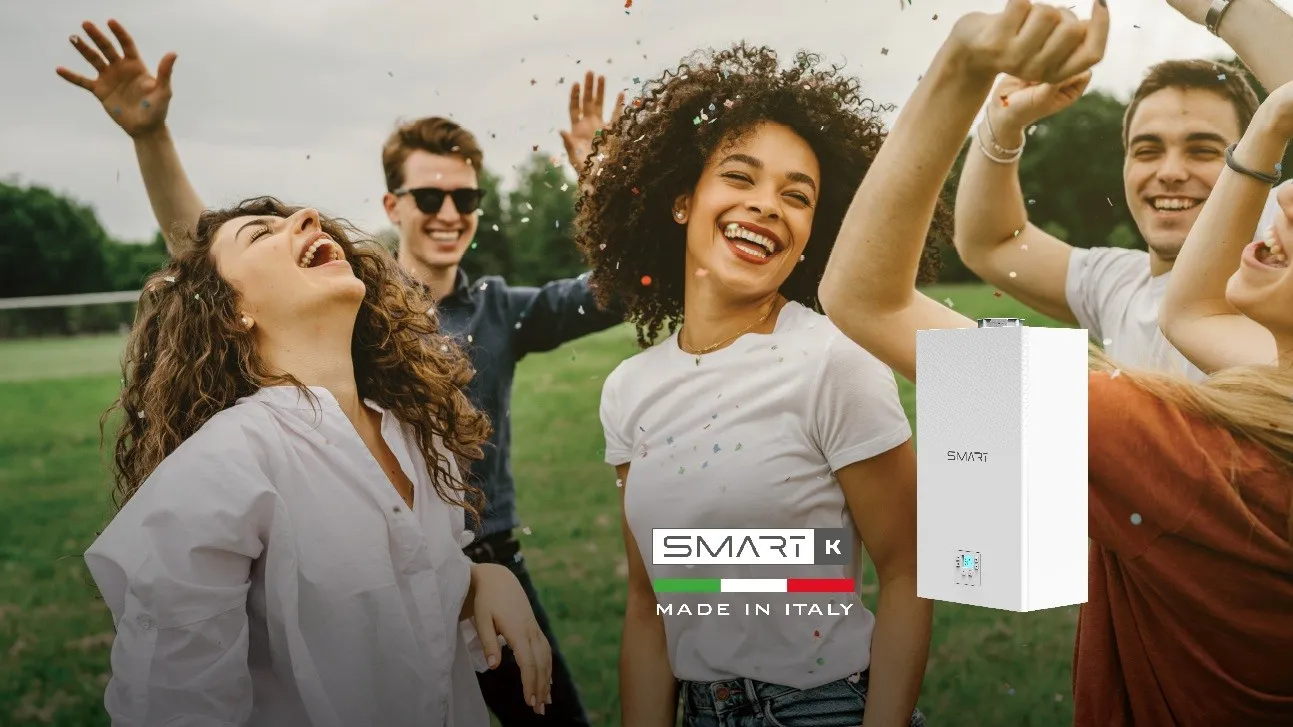 Gas boiler Smart, modulation ratio 1:10 Made in Italy