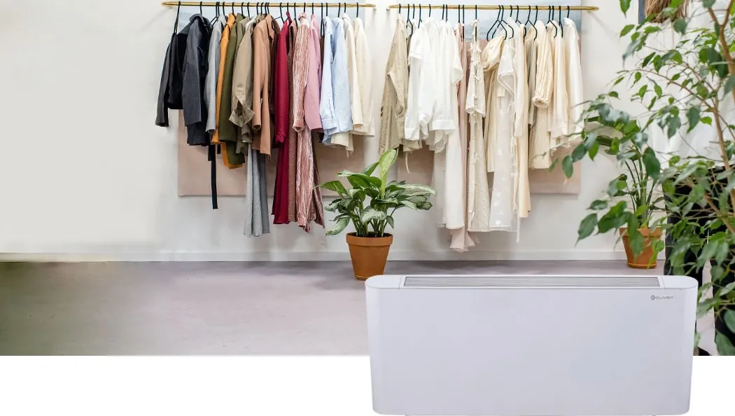 Aura CFFC - Инверторен вентилаторен конвектор Вентилаторен конвектор с инверторен мотор, за подов или стенен монтаж