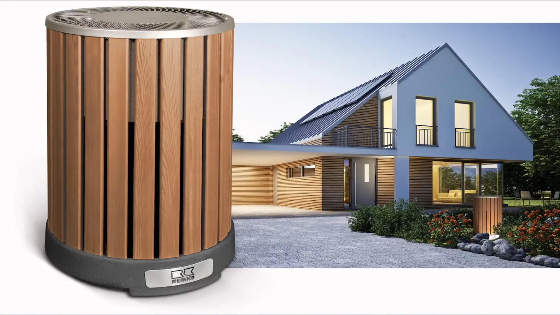 ArtStyle - Designer silent single-split heat pump Air-water heat pump with capacity from 8 to 23 kW