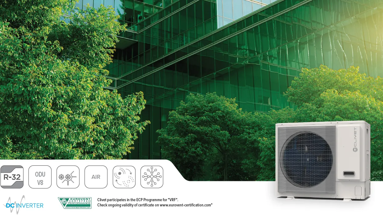 MSAN8-Y - Мини VRF система с капацитет от 7,2 до 17,5 kW  С хладилен агент R32